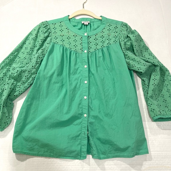 J. CREW BUTTON TOP - Picture 3 of 16